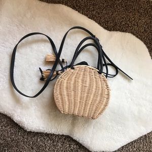 A New Day straw crochet crossbody